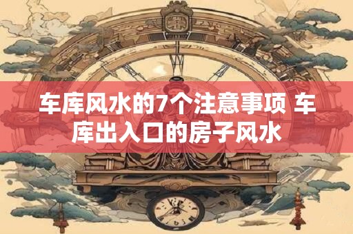 车库风水的7个注意事项 车库出入口的房子风水