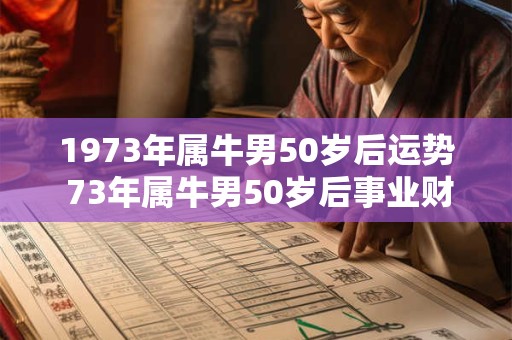 1973年属牛男50岁后运势 73年属牛男50岁后事业财运怎么样