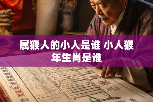 属猴人的小人是谁 小人猴年生肖是谁