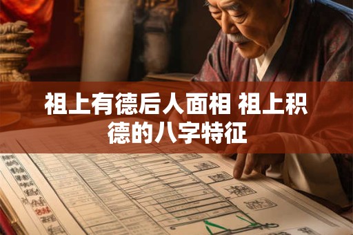 祖上有德后人面相 祖上积德的八字特征