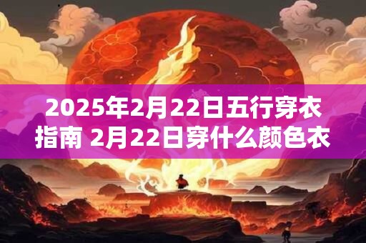2025年2月22日五行穿衣指南 2月22日穿什么颜色衣服