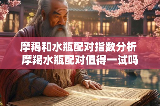 摩羯和水瓶配对指数分析 摩羯水瓶配对值得一试吗
