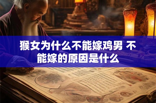 猴女为什么不能嫁鸡男 不能嫁的原因是什么
