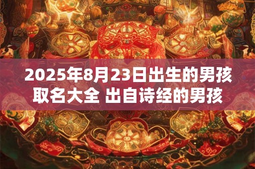 2025年8月23日出生的男孩取名大全 出自诗经的男孩名字