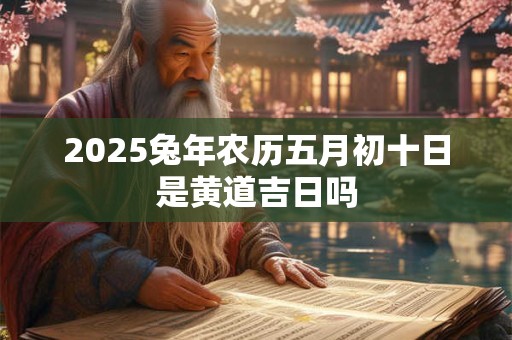 2026兔年农历五月初十日是黄道吉日吗