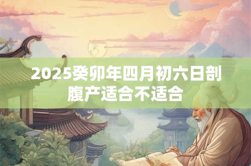 2025癸卯年四月初六日剖腹产适合不适合