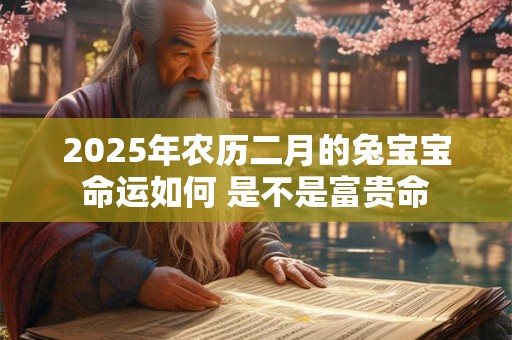 2025年农历二月的兔宝宝命运如何 是不是富贵命