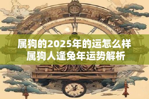 属狗的2025年的运怎么样 属狗人逢兔年运势解析