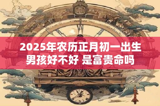 2025年农历正月初一出生男孩好不好 是富贵命吗