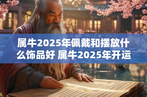 属牛2025年佩戴和摆放什么饰品好 属牛2025年开运吉祥物