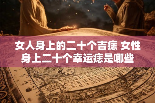 女人身上的二十个吉痣 女性身上二十个幸运痣是哪些