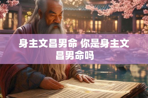 身主文昌男命 你是身主文昌男命吗