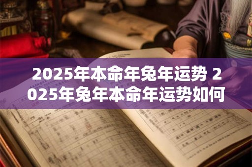 2025年本命年兔年运势 2025年兔年本命年运势如何