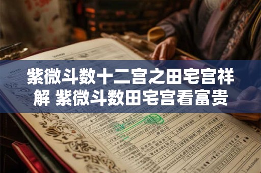 紫微斗数十二宫之田宅宫祥解 紫微斗数田宅宫看富贵