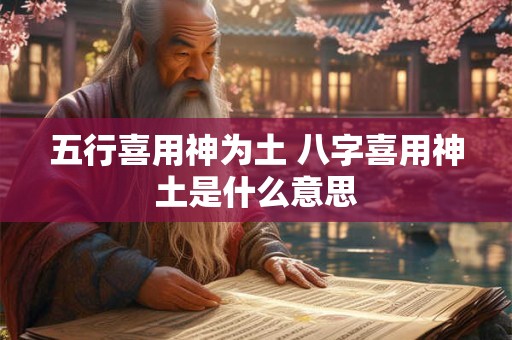 五行喜用神为土 八字喜用神土是什么意思