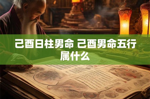 己酉日柱男命 己酉男命五行属什么