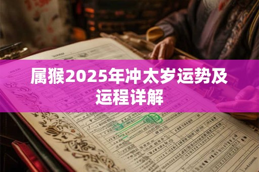 属猴2025年冲太岁运势及运程详解