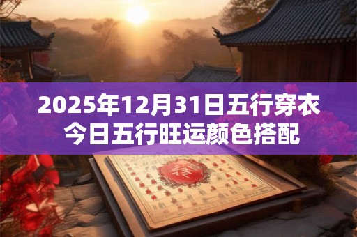 2025年12月31日五行穿衣 今日五行旺运颜色搭配