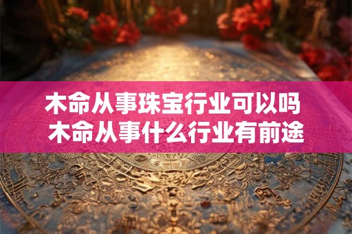 木命从事珠宝行业可以吗 木命从事什么行业有前途