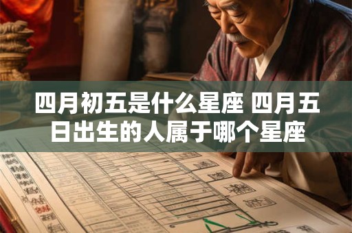 四月初五是什么星座 四月五日出生的人属于哪个星座