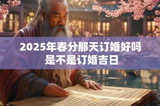 2025年春分那天订婚好吗 是不是订婚吉日