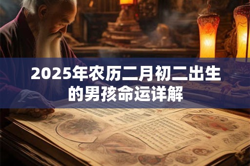 2025年农历二月初二出生的男孩命运详解