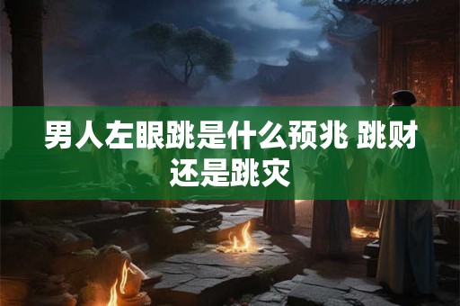 男人左眼跳是什么预兆 跳财还是跳灾