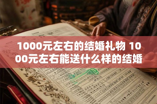1000元左右的结婚礼物 1000元左右能送什么样的结婚礼物