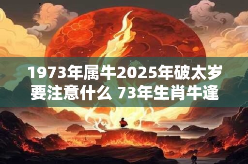 1973年属牛2025年破太岁要注意什么 73年生肖牛逢龙年运气如何