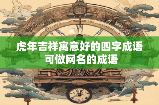 虎年吉祥寓意好的四字成语 可做网名的成语