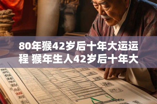 80年猴42岁后十年大运运程 猴年生人42岁后十年大运如何