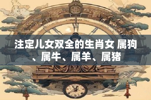 注定儿女双全的生肖女 属狗、属牛、属羊、属猪