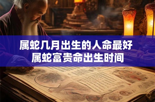 属蛇几月出生的人命最好 属蛇富贵命出生时间