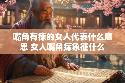 嘴角有痣的女人代表什么意思 女人嘴角痣象征什么