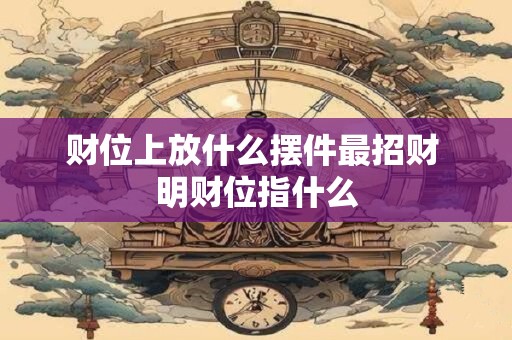 财位上放什么摆件最招财 明财位指什么