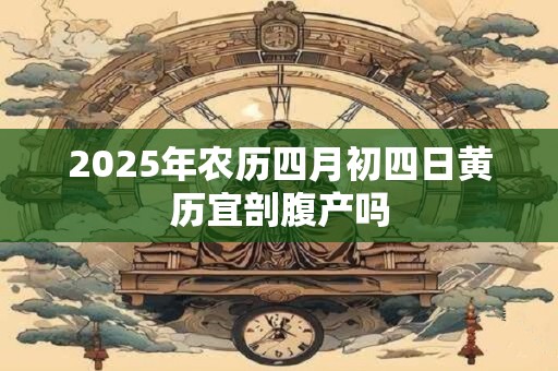 2025年农历四月初四日黄历宜剖腹产吗