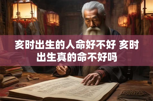 亥时出生的人命好不好 亥时出生真的命不好吗