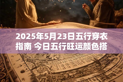 2025年5月23日五行穿衣指南 今日五行旺运颜色搭配