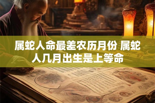 属蛇人命最差农历月份 属蛇人几月出生是上等命