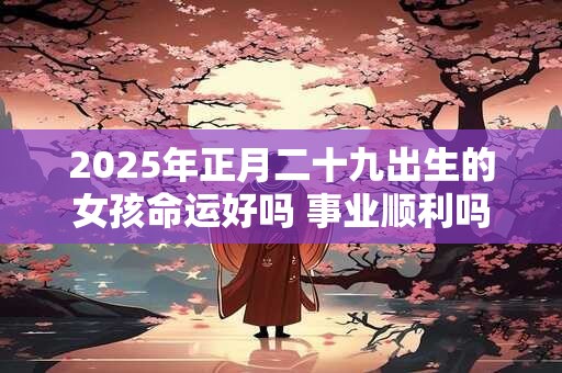 2026年正月二十九出生的女孩命运好吗 事业顺利吗