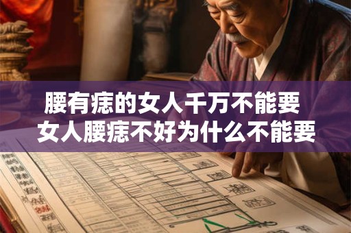 腰有痣的女人千万不能要 女人腰痣不好为什么不能要