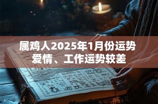 属鸡人2025年1月份运势 爱情、工作运势较差