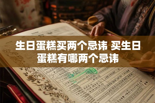 生日蛋糕买两个忌讳 买生日蛋糕有哪两个忌讳
