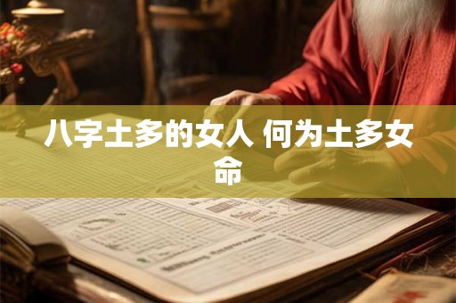 八字土多的女人 何为土多女命