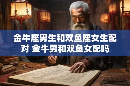 金牛座男生和双鱼座女生配对 金牛男和双鱼女配吗