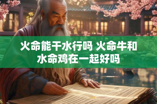 火命能干水行吗 火命牛和水命鸡在一起好吗
