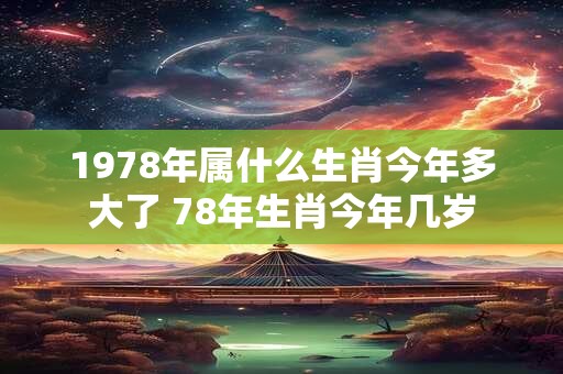 1978年属什么生肖今年多大了 78年生肖今年几岁