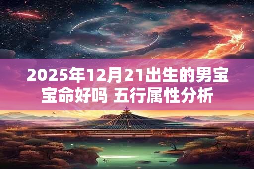 2025年12月21出生的男宝宝命好吗 五行属性分析