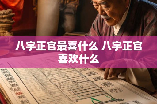 八字正官最喜什么 八字正官喜欢什么