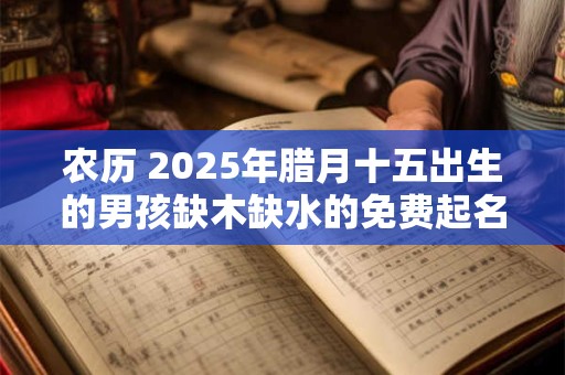 农历 2025年腊月十五出生的男孩缺木缺水的免费起名大全